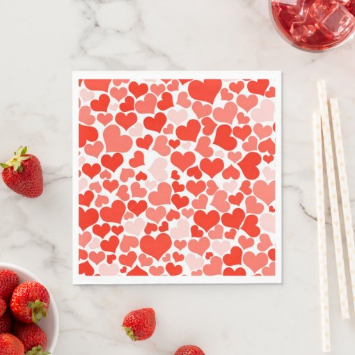 Paper NapkinsValentine Hearts Napkins Zazzle