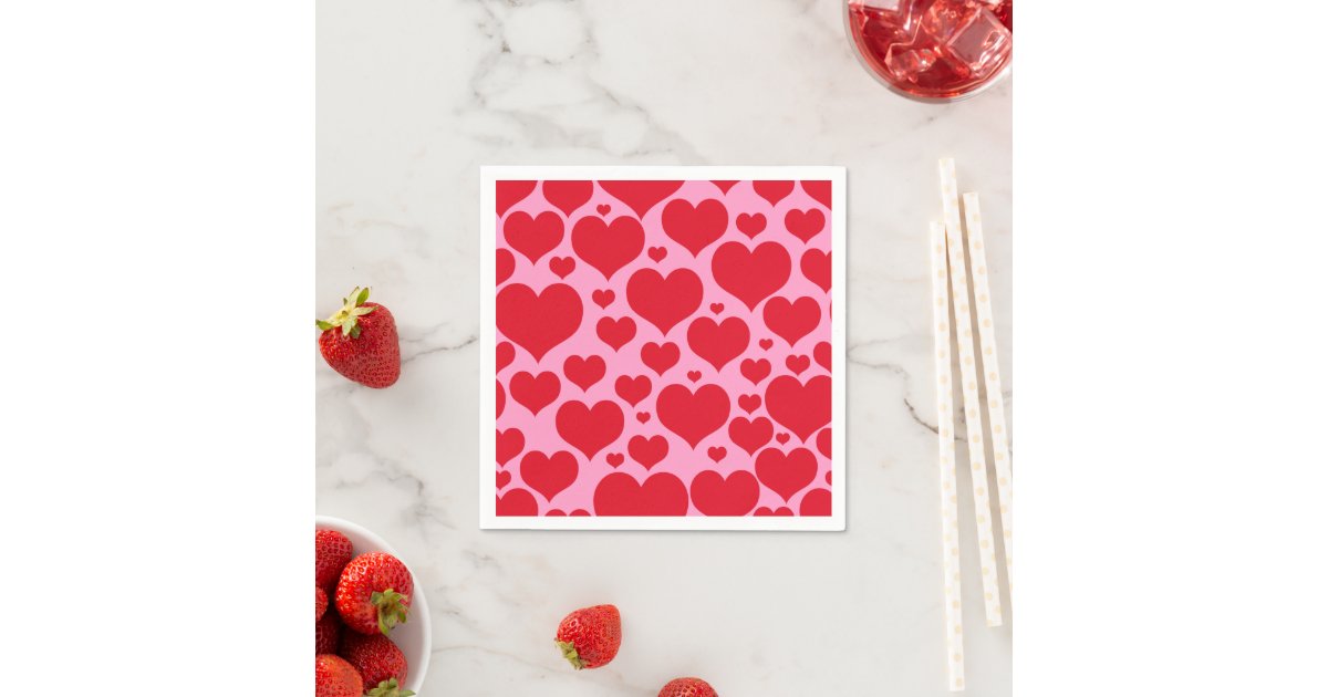 Paper NapkinsValentine Hearts Napkins Zazzle