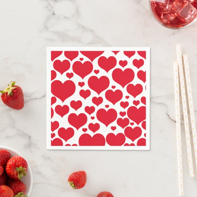 Paper Napkins-Valentine Hearts Napkins (Insitu)