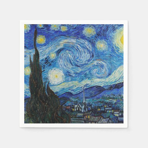 PAPER NAPKINS  VAN GOGH  STARRY NIGHT