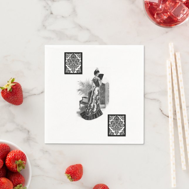 Paper Napkins, Vintage Napkins (Insitu)