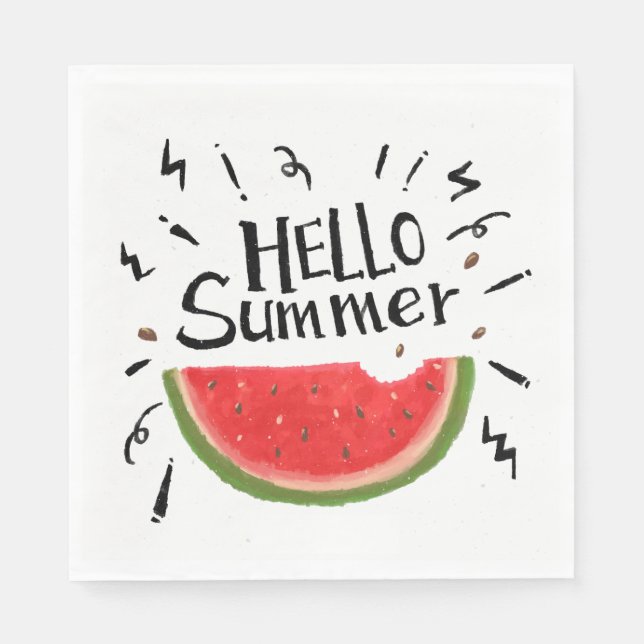 Paper Napkins-Watermelon Napkins (Front)