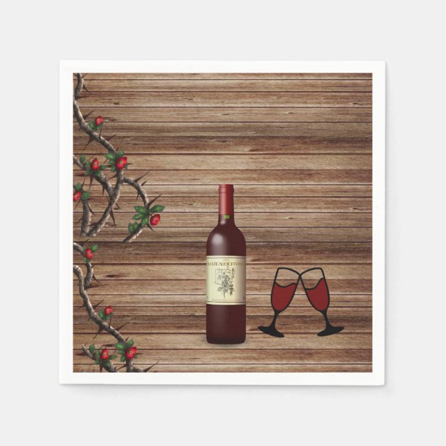 Paper Napkins Wine (Front)