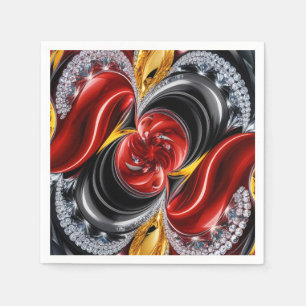 Paper napkins with German Colors Design