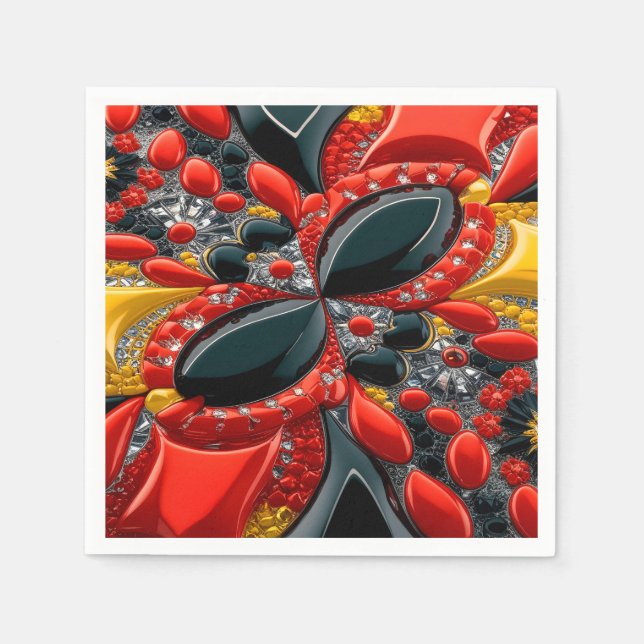 Paper napkins with Germany Colors Design (Front)