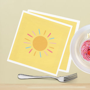 Paper Napkins - Yellow Sunshine 