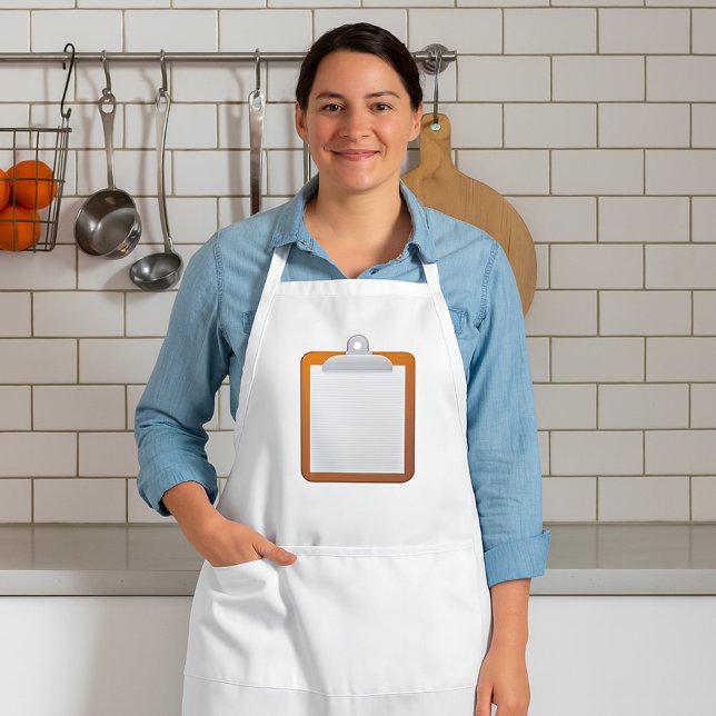 Paper On A Clipboard Adult Apron (Creator Uploaded)
