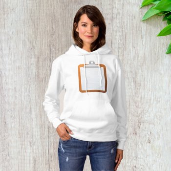 Paper On A Clipboard Hoodie by spudcreative at Zazzle