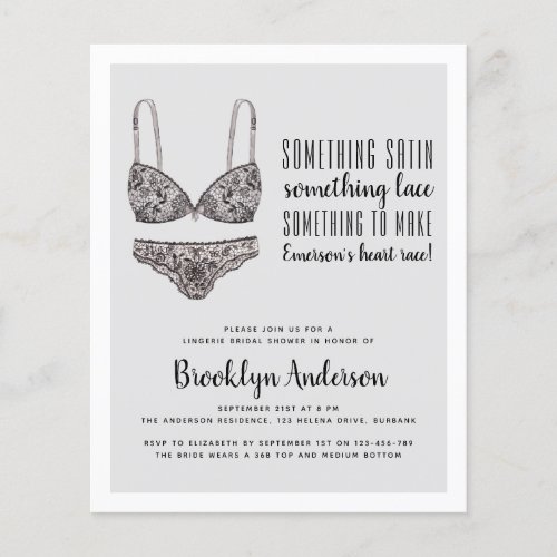 PAPER Ooh La La Lingerie Shower Invitation