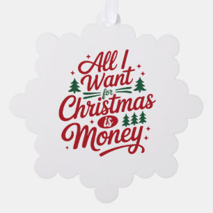 Paper Ornament Card-Funny Xmas Quote Card