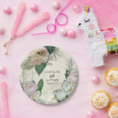 Paper Party Goods Modern Vintage Pretty Flowers Paper Plates (Party)