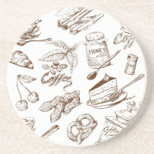 Paper pattern drink coaster