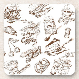 Paper pattern drink coaster