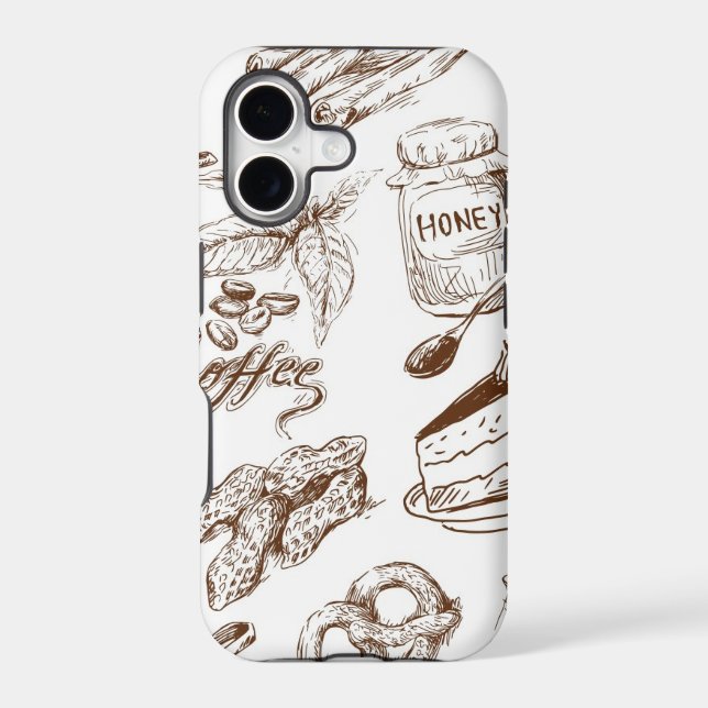 Paper pattern iphone case (Back)