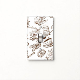 Paper pattern light switch cover