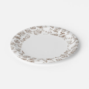 Paper pattern paper plates
