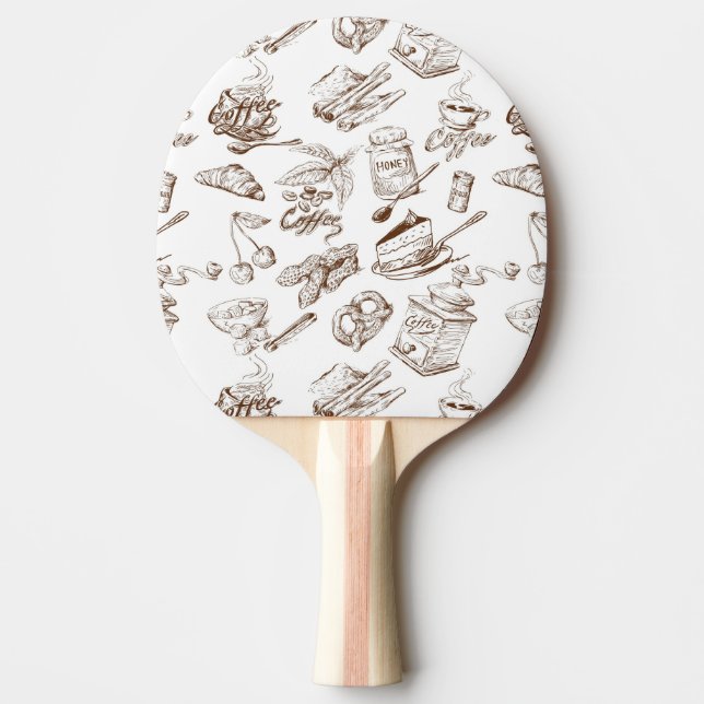 Paper pattern Ping-Pong paddle (Front)