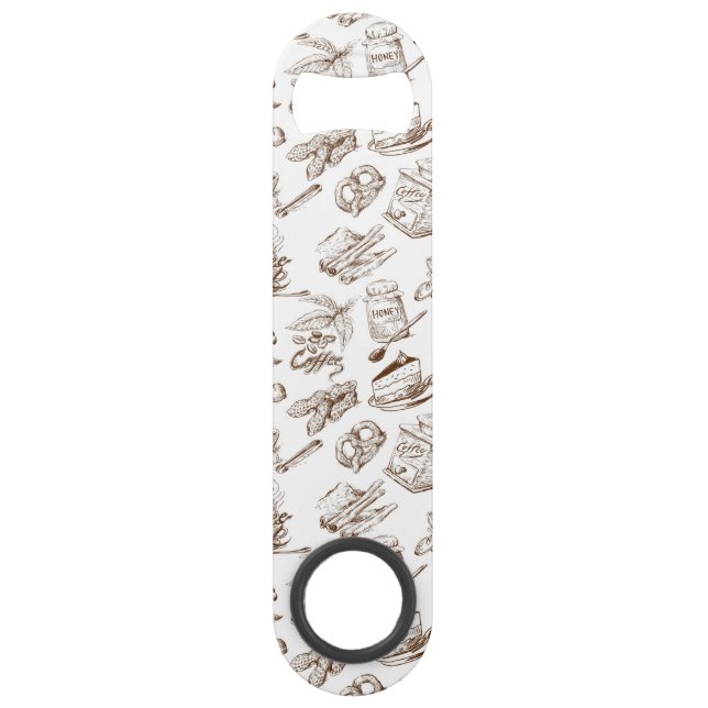 Paper pattern speed bottle opener (Front)