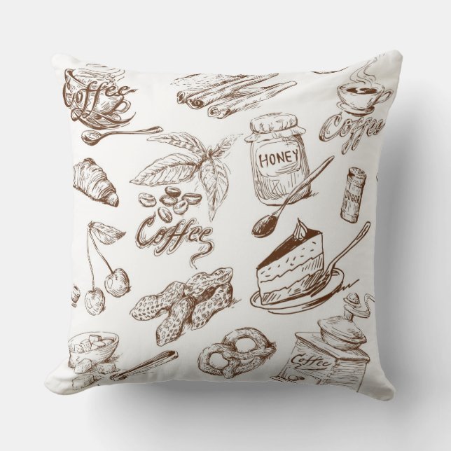 Paper pattern throw pillow (Front)