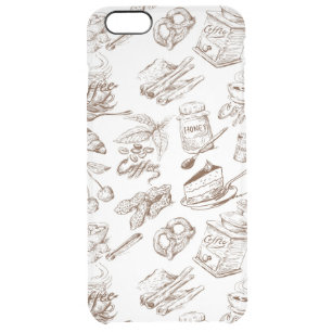 Paper pattern clear iPhone 6 plus case