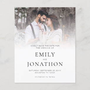 PAPER Photo Overlay QR Code Wedding Save The Date