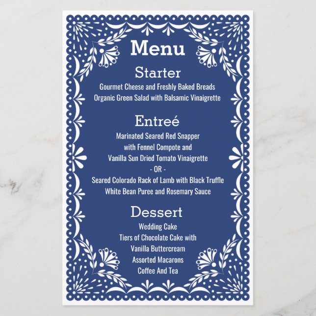 Paper Picado Colorful Mexican Wedding (Front)