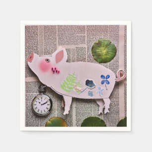 Paper Pig Napkin
