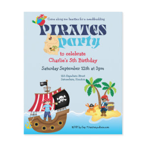 PAPER | Pirates Kids Birthday Party Invitation