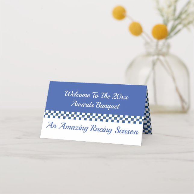 Paper Place Setting Sport Themed Card (Front)