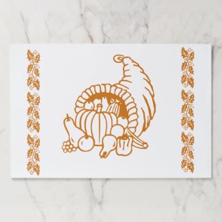 Paper Placemat - Horn of Plenty