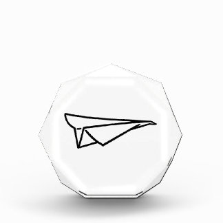Paper plane acrylic award