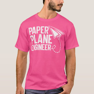 Paper Plane Engineer Airplane Origami Paper Plane T-Shirt