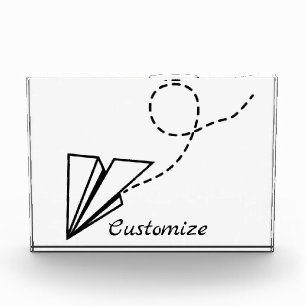 Paper Plane Flying Thunder_Cove Acrylic Award