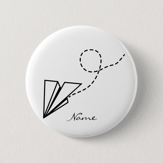 Paper Plane Flying Thunder_Cove Button (Front)
