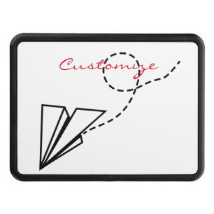 Paper Plane Flying Thunder_Cove Hitch Cover
