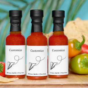 Paper Plane Flying Thunder_Cove Hot Sauces