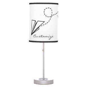 Paper Plane Flying Thunder_Cove Table Lamp