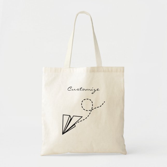 Paper Plane Flying Thunder_Cove Tote Bag (Front)
