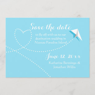 Paper Plane Getaway Invitation