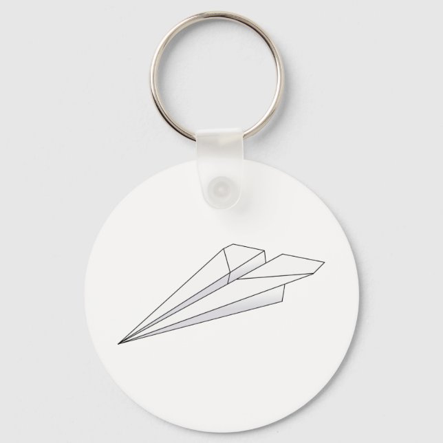 Paper Plane Keychain (Front)
