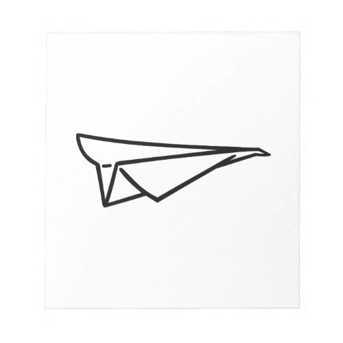 Paper plane notepad