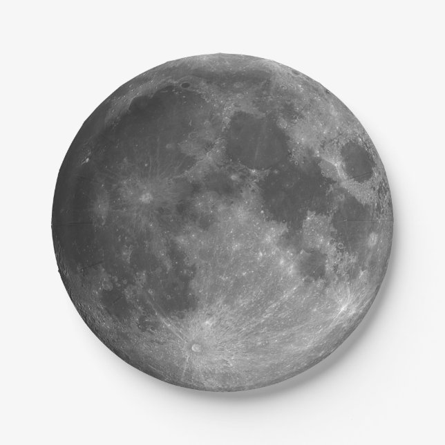 Paper Plane. Photo moon 01. Paper Plate (Front)