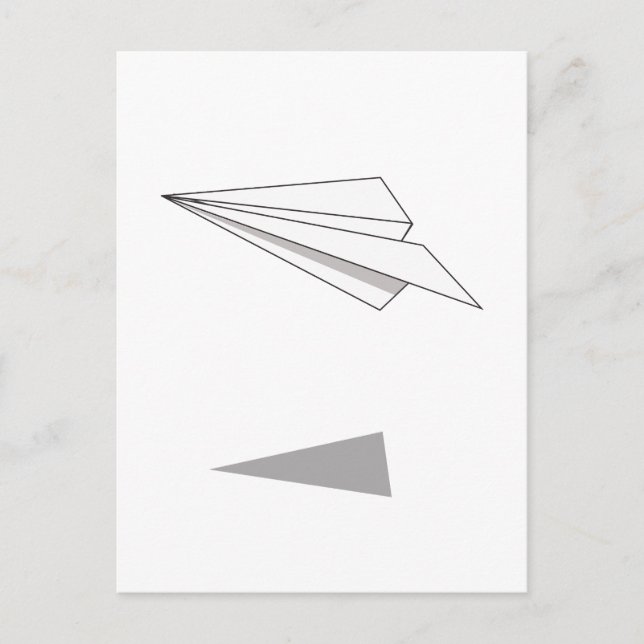 Paper Plane Postcard (Front)