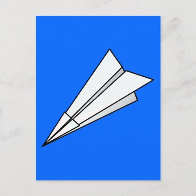 Paper Plane Postcard (Front)