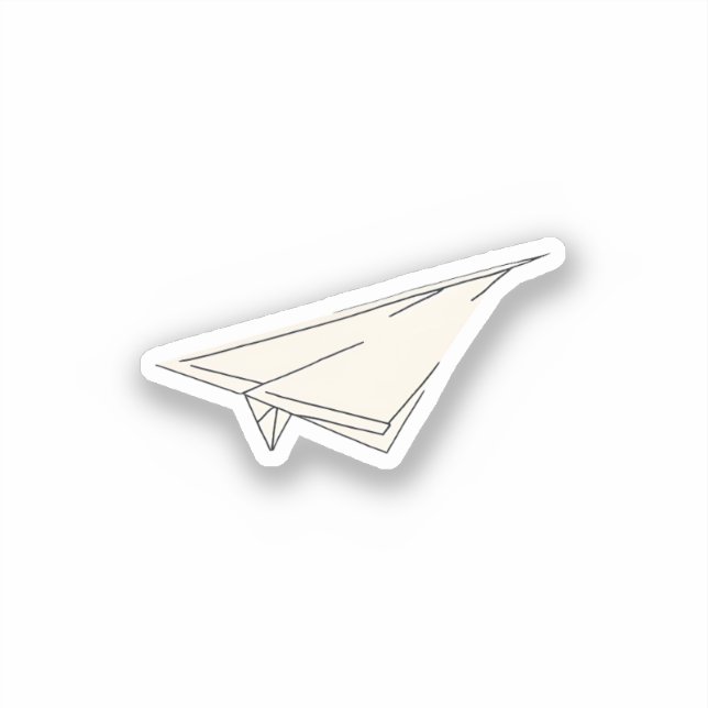 Paper Plane Sticker (Front)