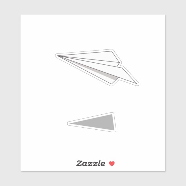 Paper Plane Sticker (Sheet)