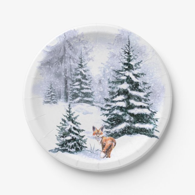 Paper Plate, 7" Round Paper Plate, Plates (Front)