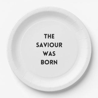Paper Plate - 9 - The Saviour was born - Christmas
