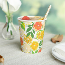 Paper Plate - Boho Citrus Slices