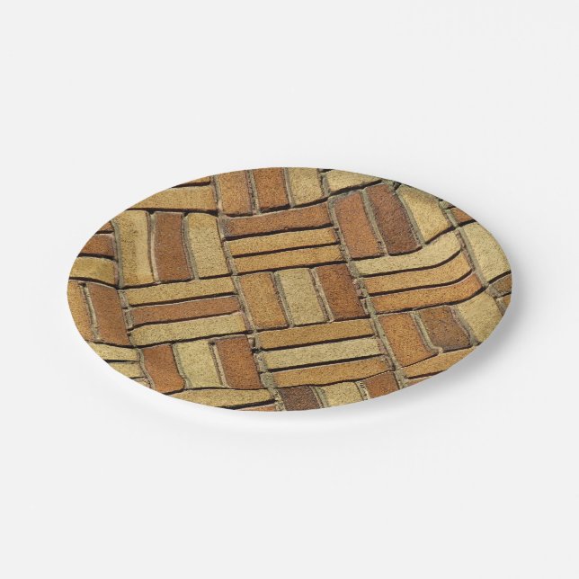 Paper Plate - Brick Pattern (Angled)
